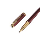 Ручка подарочная роллер, в кожзам футляре, корпус розовый, золото - фото 7294838