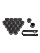 Защитный колпачок колесной гайки, 17 мм, съемник, набор 20 шт., серый - Фото 2