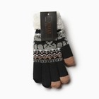 Перчатки женские на иск.меху MINAKU 22 см черный - Фото 4
