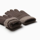 Перчатки MINAKU, размер 22 см, цвет коричневый - Фото 3