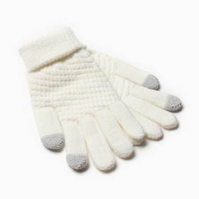 Перчатки женские MINAKU 21 см белый