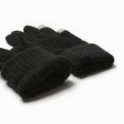 Перчатки женские MINAKU 21 см черный - Фото 3