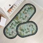Набор ковриков для дома SAVANNA «Ботаника», 2 шт (40×120 см, 40×60 см), цвет зелёный - фото 1263458