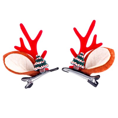 Зажим для волос карнавальный «Рождественский»