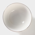 Миска «Золотая линия», 700 мл, фарфор, белая - Фото 4