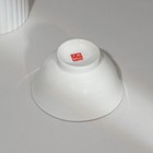 Миска фарфоровая «Золотая линия», 300 мл, цвет белый - Фото 3