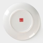 Тарелка фарфоровая десертная «Золотая линия», d=18 см, цвет белый - Фото 4