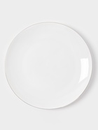 Тарелка обеденная «Золотая линия», d=27 см, фарфор, белая - Фото 1