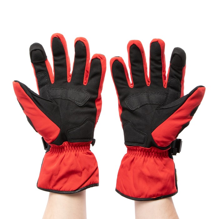 Перчатки мотоциклетные, зимние, размер XXL, красный