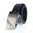 Ремень мужской, 124×3.5 см, пряжка автомат, чёрный - Фото 2