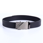 Ремень мужской, 124×3.5 см, пряжка автомат, чёрный - Фото 4