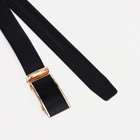 Ремень мужской, ширина 3,5 см, автомат, пряжка металл, цвет чёрный - фото 22610748