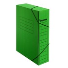 Папка архивная на резинках Calligrata, микрогофрокартон, 75 мм, до 700 л, зелёный - Фото 6