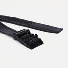 Ремень мужской, ширина 3,5 см, автомат, пряжка тёмный металл, цвет чёрный - фото 24255902