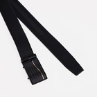 Ремень мужской, ширина 3,5 см, пряжка автомат, цвет чёрный - фото 24255904