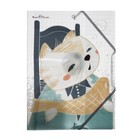 Папка на резинке А4, 400 мкм, "Коты в японском стиле", МИКС - фото 7172993
