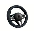 Оплётка на руль CarFashion DERBY, размер M, цвет черный/серый - фото 266743