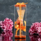 Свеча гелевая "Королевский цветок", цвет оранжевый - Фото 2