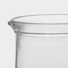 Кувшин «Крист», стеклянный, 1200 мл, с крышкой - Фото 4