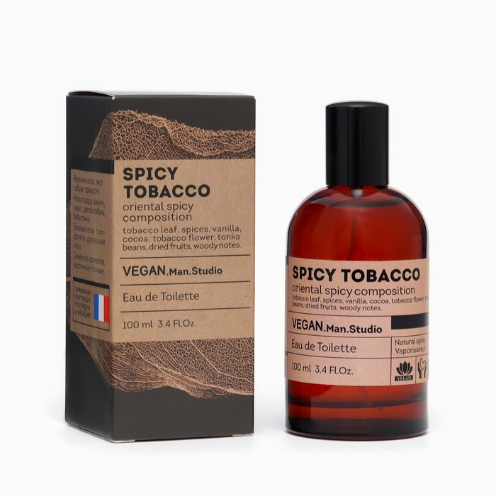 Туалетная вода мужская Vegan Man Studio Spicy Tobacco, 100 мл (по мотивам Tobacco Vanilla (Tom Ford) - Фото 1