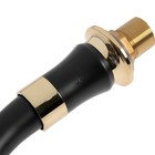 УЦЕНКА Смеситель на борт ванны ZEIN NB-7, на четыре отверстия, комплект, ретро, черный/золотой - Фото 4