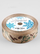 Лента атласная «Новогодний лес», 25 мм, 23±1 м, бежевая - Фото 3