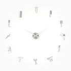 Часы настенные интерьерные, 3d "Салон красоты", наклейка, большие, d-120 см - Фото 1