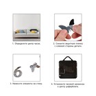 Часы настенные интерьерные «Бабочки», 3D, наклейка, бесшумные, плавный ход, d=40 см - Фото 6