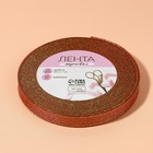 Лента парчовая, 10 мм, 23 ± 1 м, цвет морковный №014 (комплект 2 шт) - фото 25822103