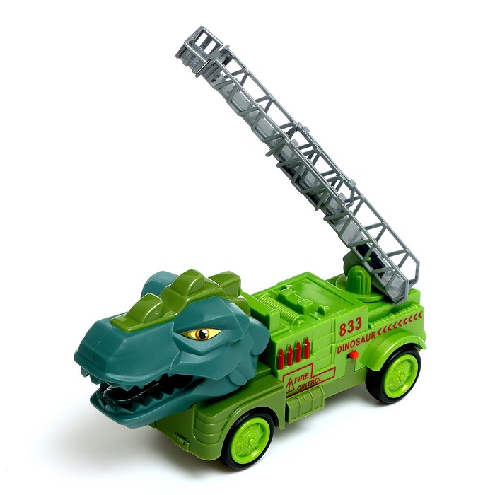 Машина «Динозавр», работает от батареек, свет и звук, МИКС - фото 1884273421