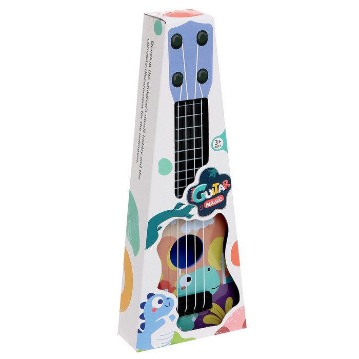 Игрушка музыкальная - гитара «Динозаврик», цвета МИКС - фото 1906360036