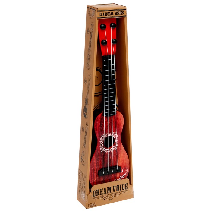 Игрушка музыкальная «Гитара», 4 струны, цвета МИКС