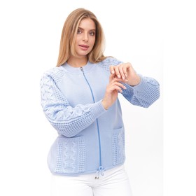 

Жакет женский, размер 50, цвет голубой