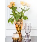 Стеклянная ваза «Фейс», 16×15×31,5 см, цвет жёлтый - Фото 6