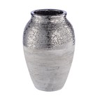Декоративная ваза «Фактура», 16×16×25 см, цвет серый металлический - фото 301005896