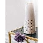 Декоративная ваза «Арт деко», 10×10×25 см, цвет белый с золотом - Фото 5