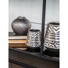 Декоративная ваза «Орнамент», 12×12×12 см, цвет серебряный - Фото 2