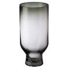 Декоративная ваза из цветного стекла, 12×12×25 см, цвет серый - фото 301005902