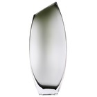 Декоративная ваза из дымчатого стекла, 16×6×40 см, цвет серый - Фото 1