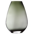 Декоративная ваза из дымчатого стекла, 17,3×9,4×25 см, цвет серый - Фото 4