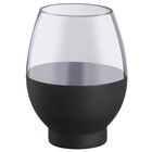 Декоративная ваза из стекла с напылением, 15×15×20 см, цвет серо-чёрный - Фото 1