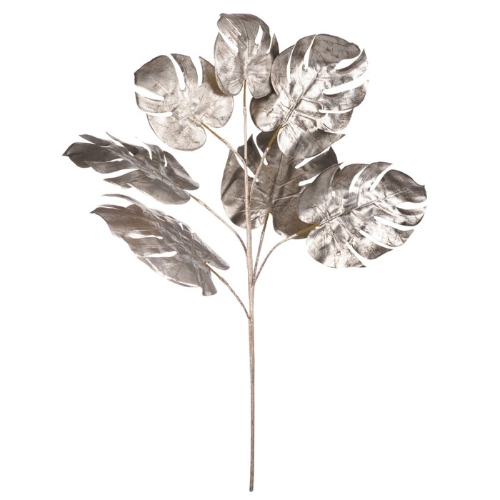 Искусственное растение «Монстера», высота 76 см, цвет серебристый - Фото 1