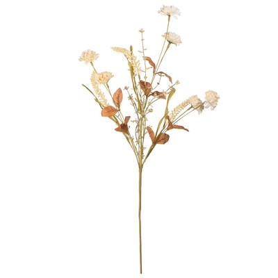 Искусственный цветок «Гвоздика луговая», высота 75 см, цвет светло-жёлтый
