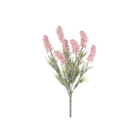 Искусственный цветок «Лаванда», высота 27 см, цвет розовый