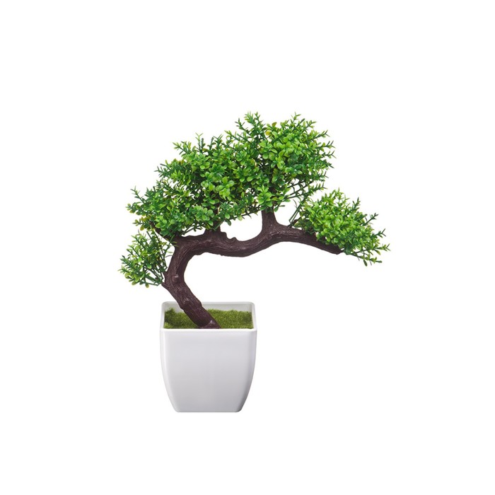 Искусственное растение «Бонсай», 20х8х22 см, цвет зелёный