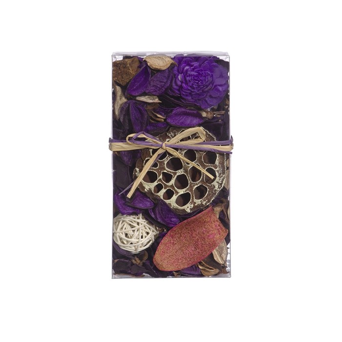 Набор сухоцветов из натуральных материалов с ароматом лаванды «Вещицы», короб 20×10,5×6 см - фото 1909270476
