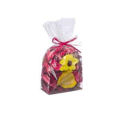 Набор сухоцветов из натуральных материалов с ароматом клубники «Вещицы», пакет 10×7,5×15,5 см