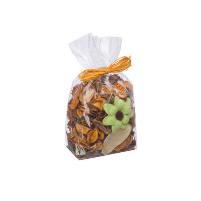 Набор сухоцветов из натуральных материалов с ароматом апельсина «Вещицы», пакет 10×7,5×15,5 см