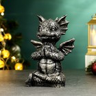 Фигура "Дракон Эйден" серебро, 19х13х9см - Фото 2