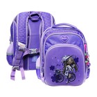 Рюкзак школьный 37 х 28 х 13 см, эргономичная спинка, Across 230, фиолетовый CS23-230-4 - фото 3085229